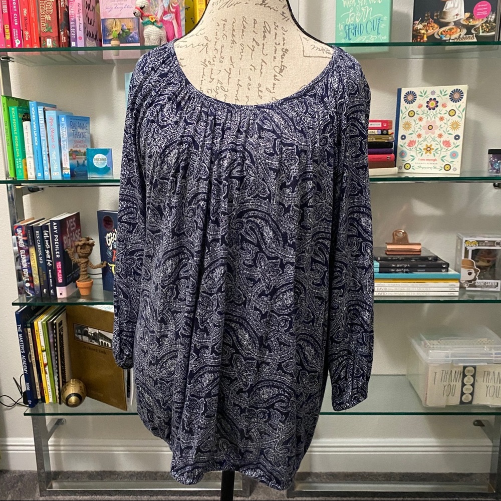 Michael Kors Large Long Sleeve Paisley